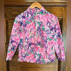Lilly Pulitzer girls quarter zip size xl (12-14)